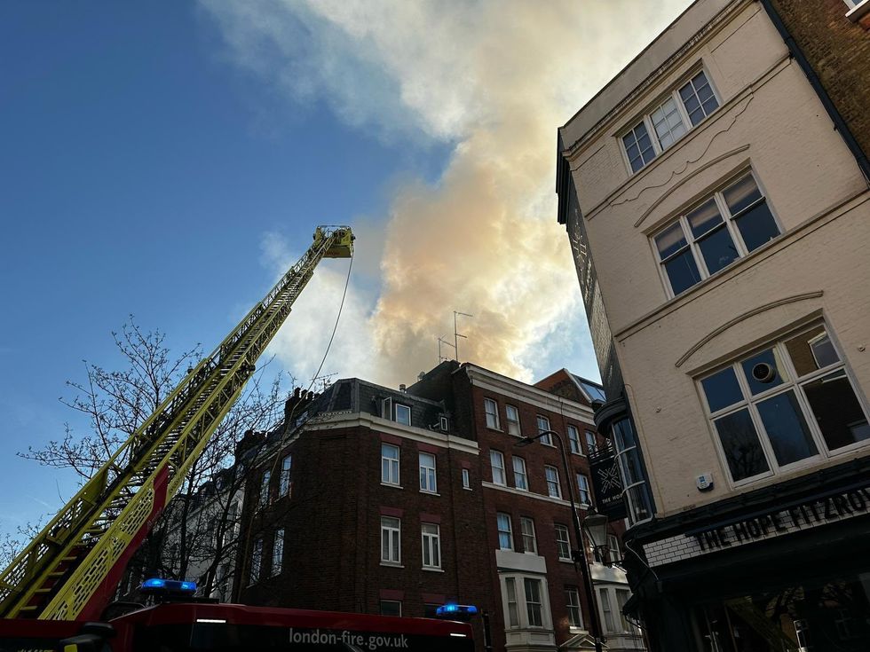 Central London building fire