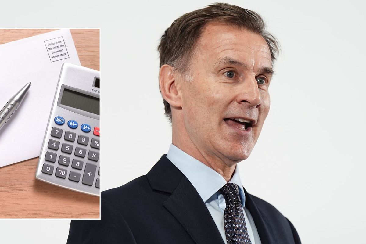 Chancellor Jeremy Hunt and HMRC letter 