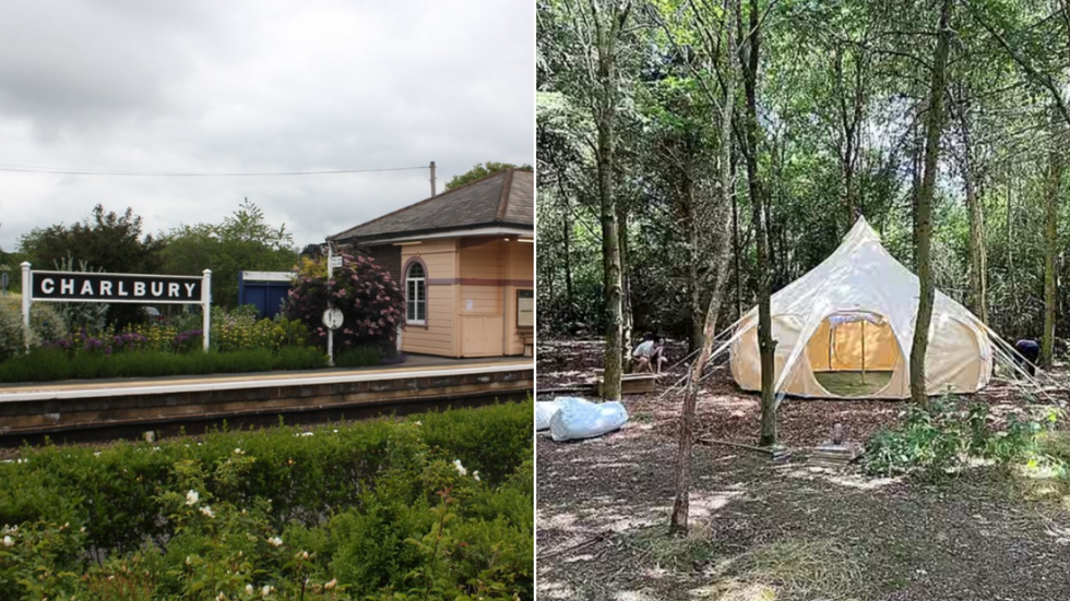 Charlbury station and campsite