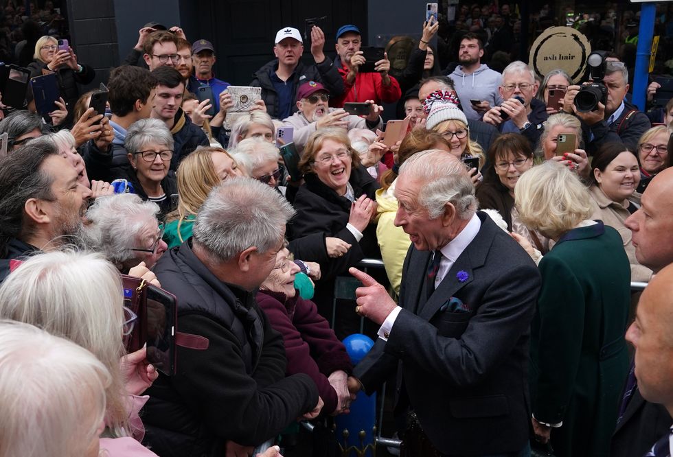 Charles and Camilla visited Dunfermline in 2022