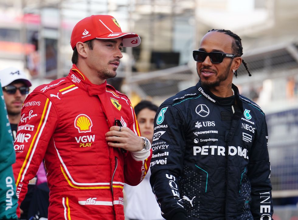 Charles Leclerc Lewis Hamilton