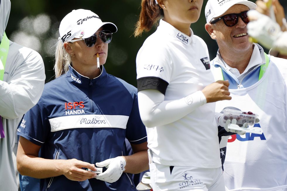 Charley Hull went viral for smoking on the course at the US Open