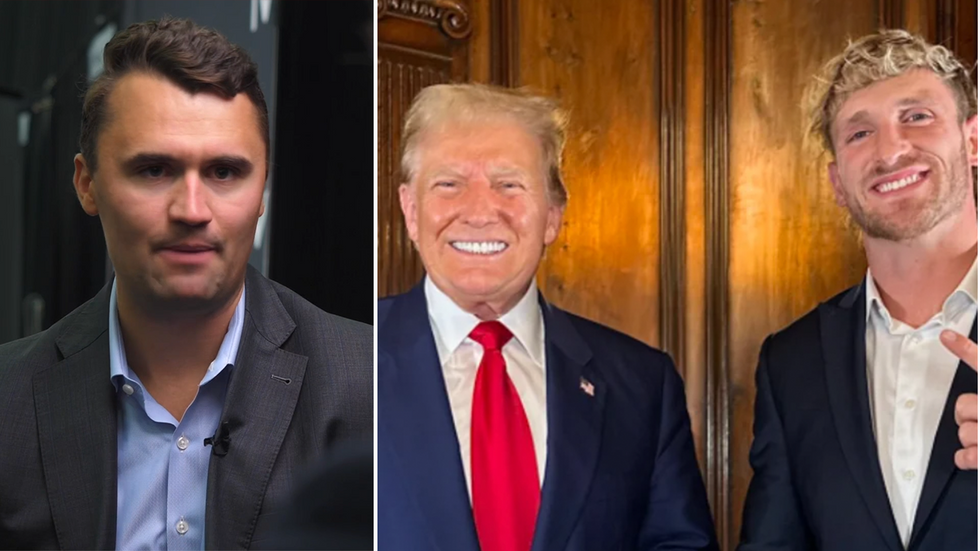 Charlie Kirk, Donald Trump and Logan Paul