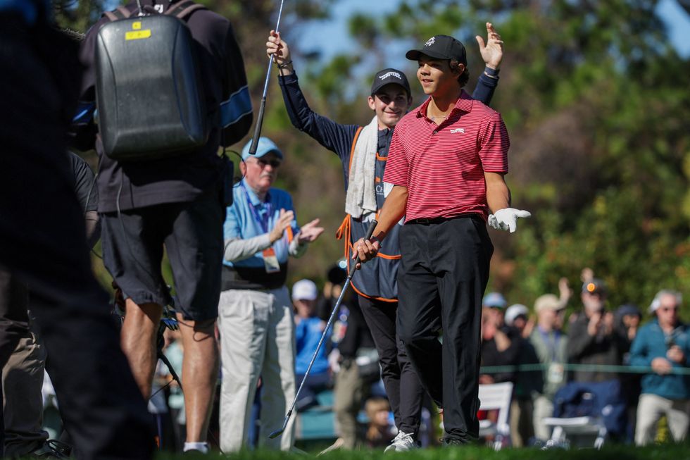 Charlie Woods made a hole-in-one