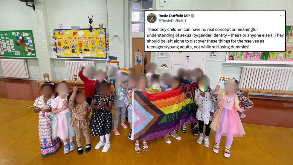 Children celebrating Pride