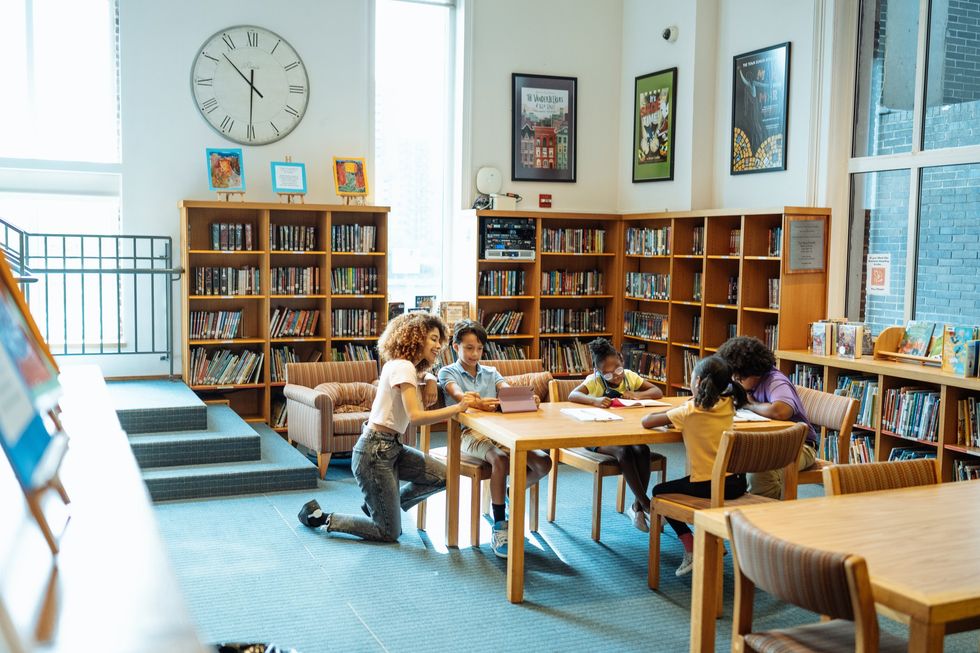 Children in a classroom