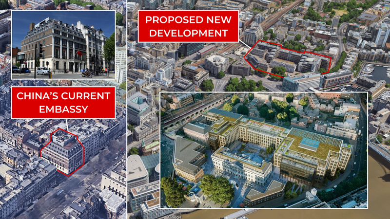 China plotting new 'super-embassy' in the heart of London following Labour  election victory