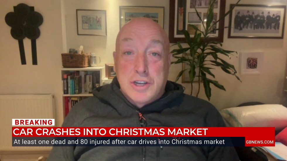 Chris Phillips, former head of the UK's National Counter Terrorism Security Offices speaking to GB News about the Christmas market crash