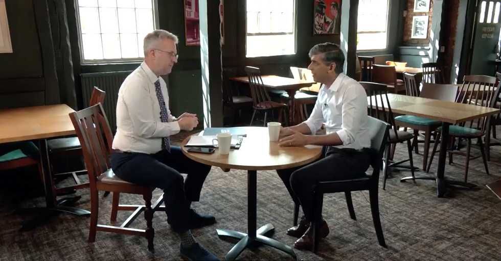 Christopher Hope sat down with Rishi Sunak in a pub in Nottingham