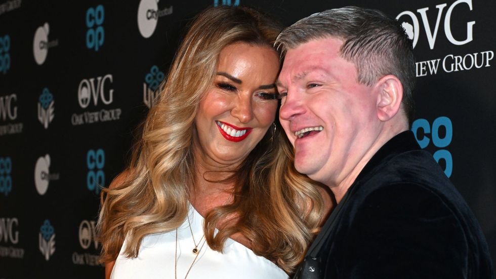 Claire Sweeney and Ricky Hatton