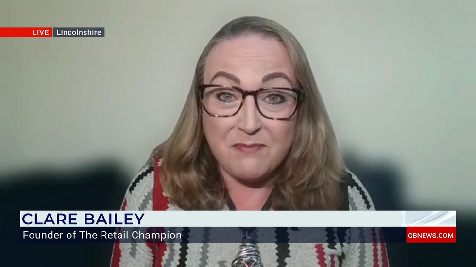 Clare Bailey speaking to GB News