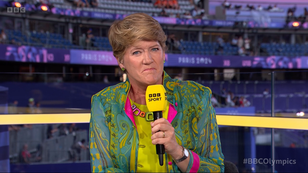 Clare Balding distracts BBC Olympics viewers with closing ceremony appearance: 'Blimey!'