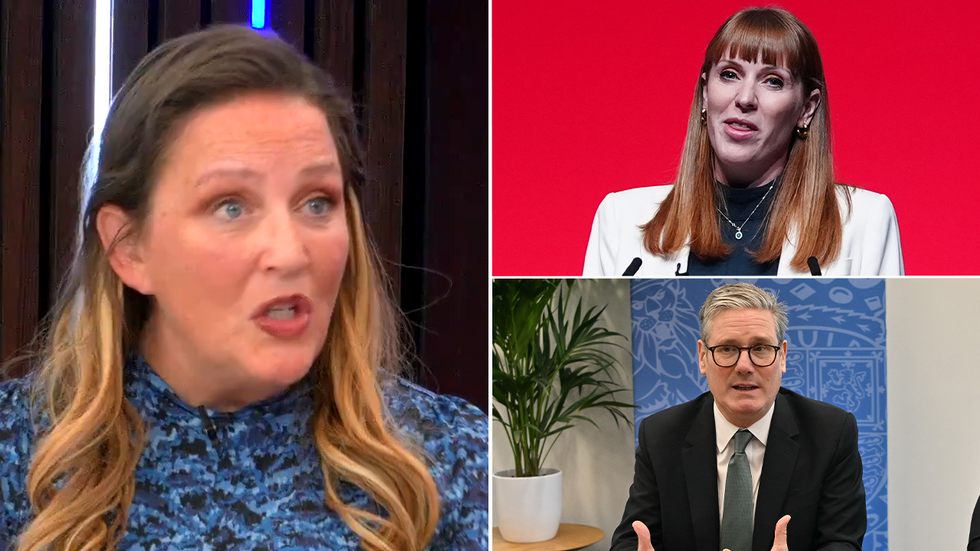 Clare Muldoon, Angela Rayner and Keir Starmer