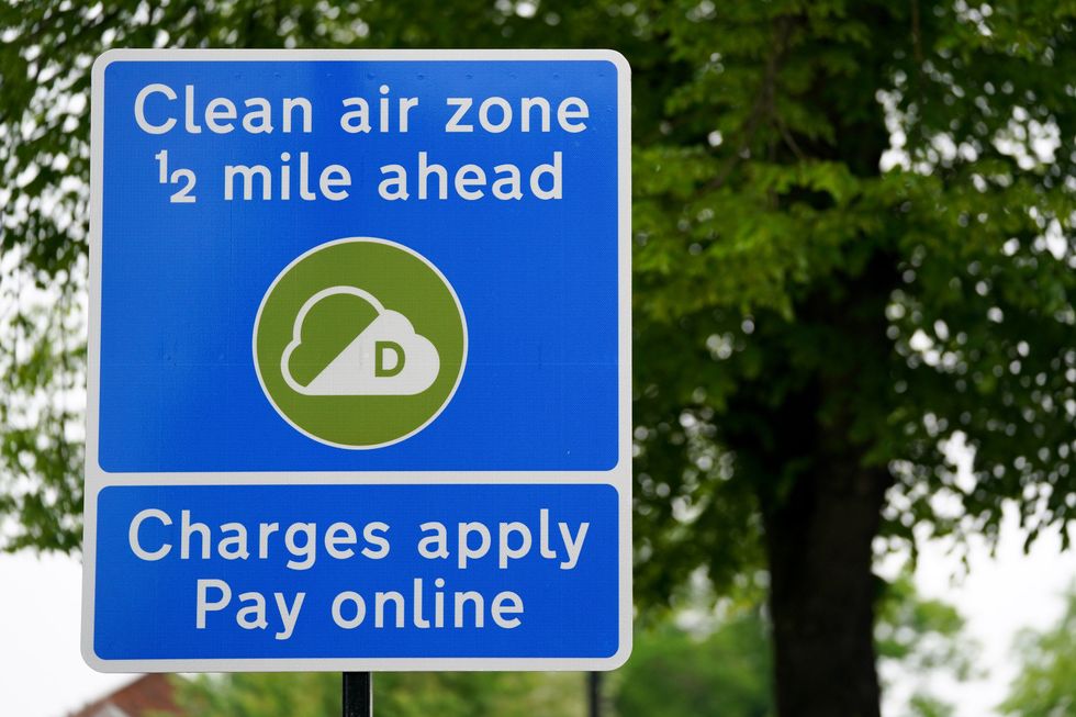 clean air zone sign