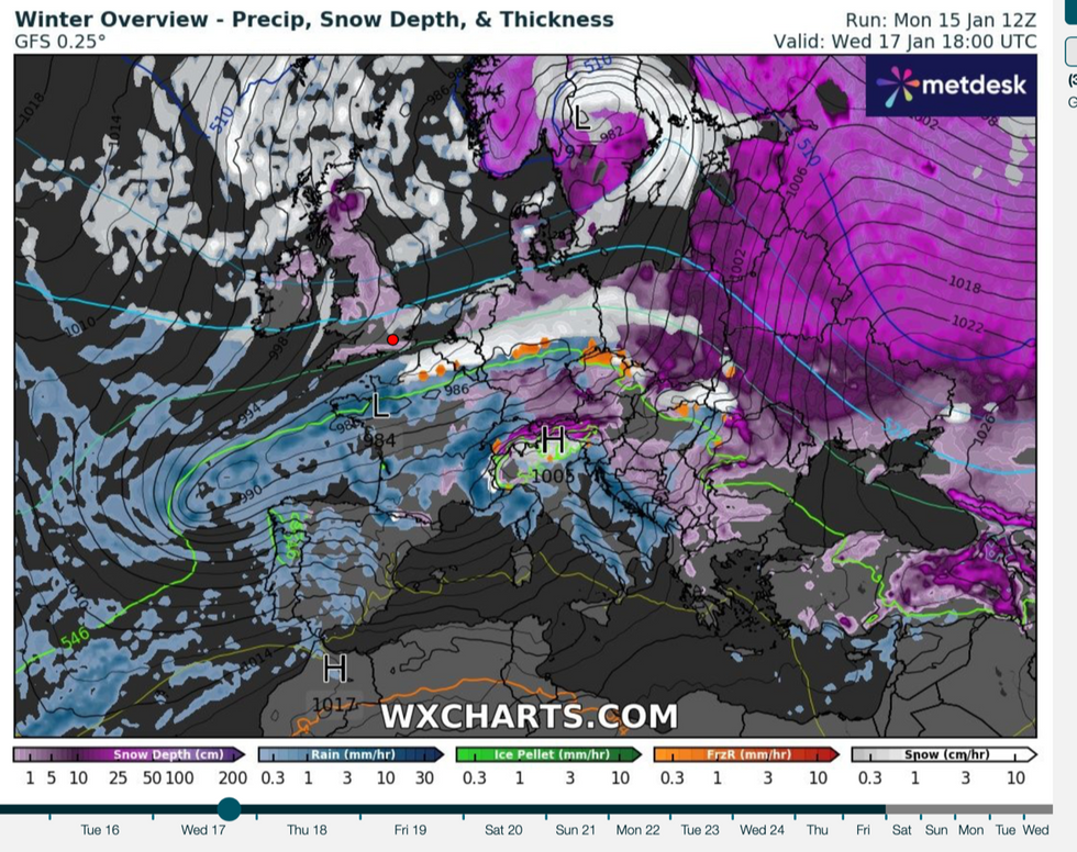 Cold weather grips the UK