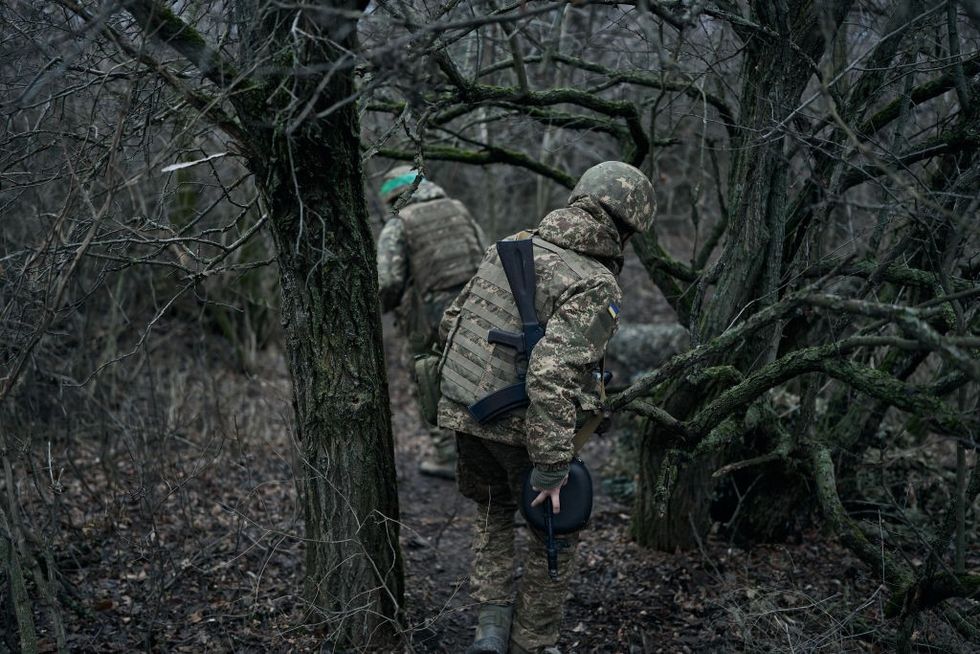 Combat work of the 82-mm mortar unit in Kupiansk, Ukraine\u200b