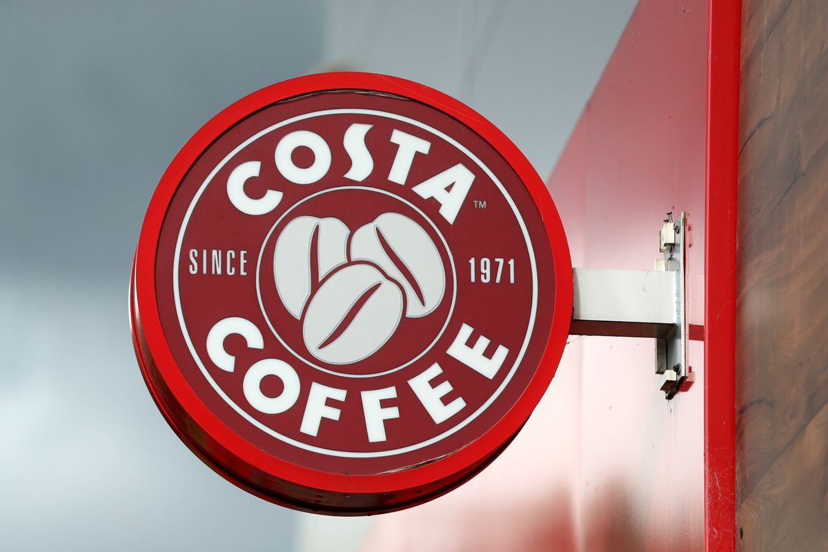 Costa Coffee sign outside shop
