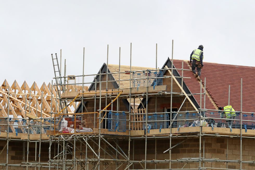 Council homes being built