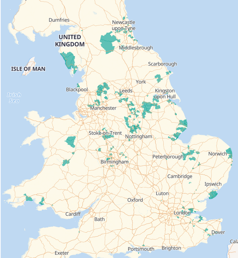 Council wards Reform is projected to win according to the Britain Predicts model