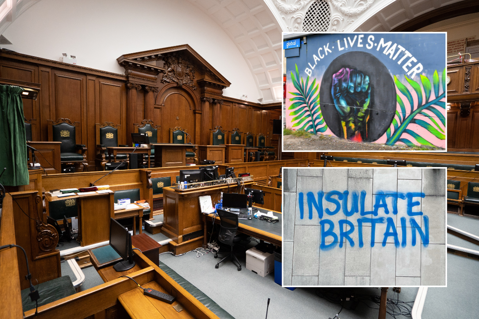 Court/Black Lives Matter/Insulate Britain