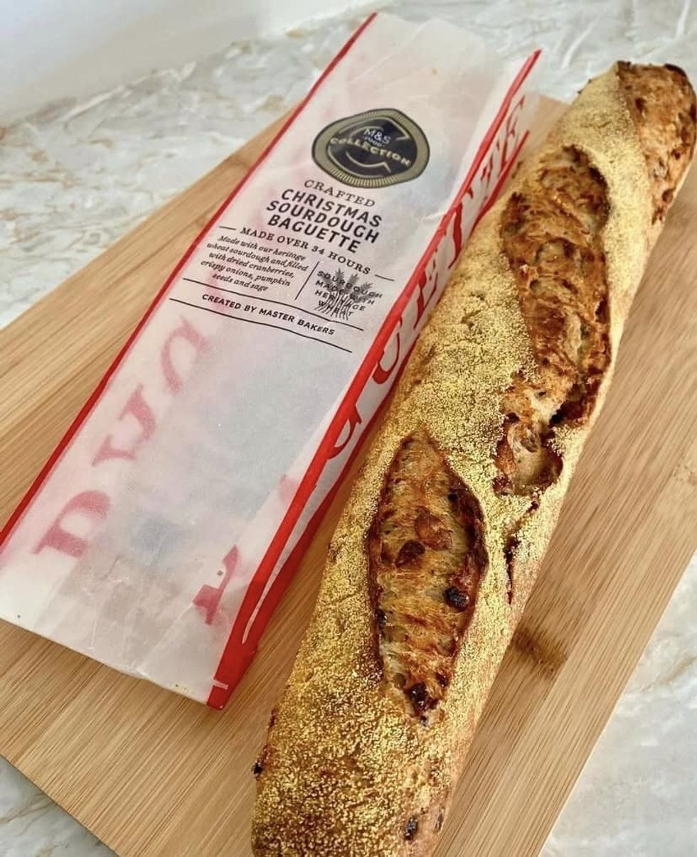 Crafted Christmas Sourdough Baguette (350g)