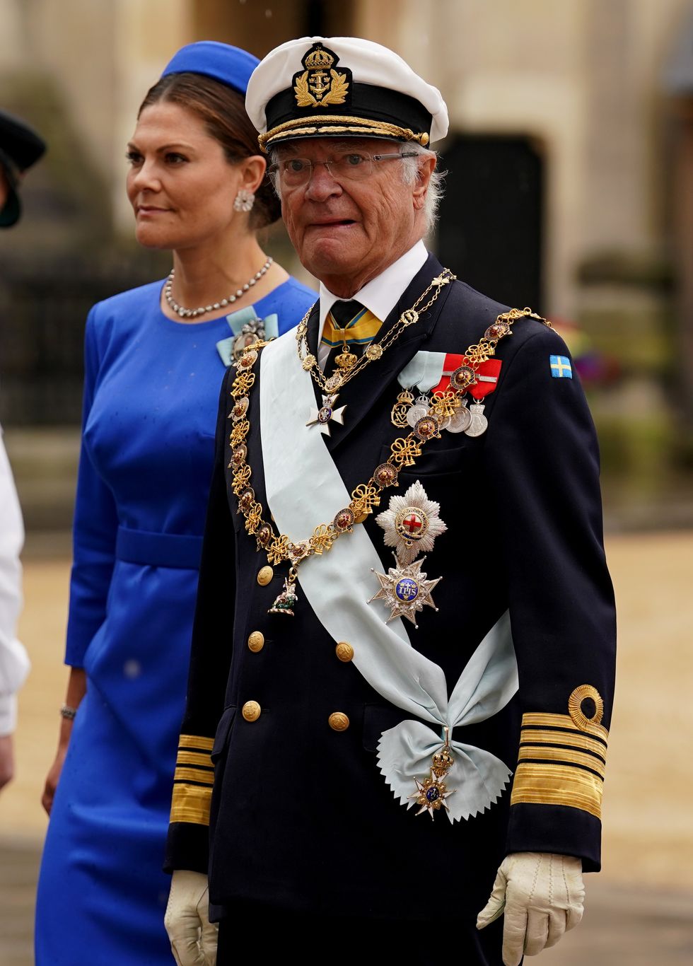 Crown Princess Victoria and King XVI Gustaf of Sweden