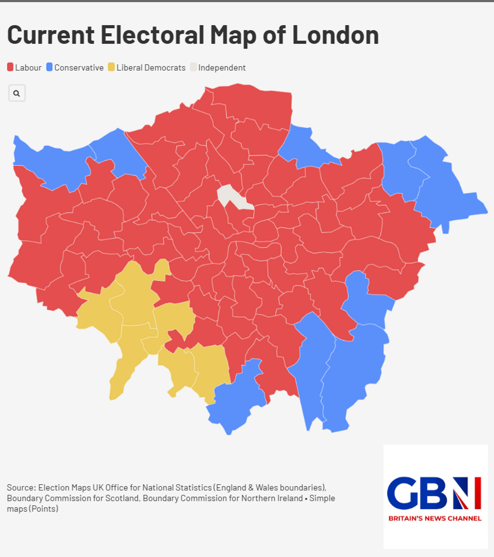 Current Electoral Map of London