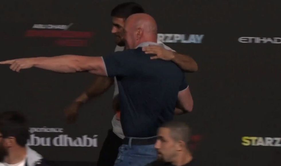 Dana White took him back stage