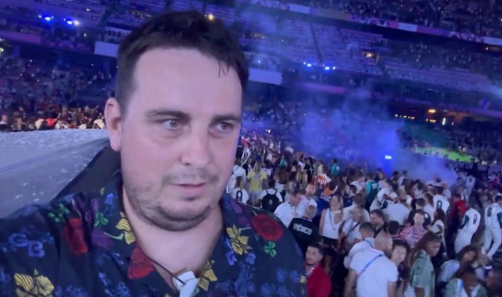 Daniel Jarvis infiltrated the Olympics closing ceremony