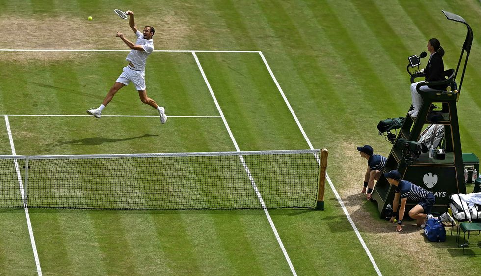 Wimbledon: Daniil Medvedev punished by umpire after outburst as referee ...