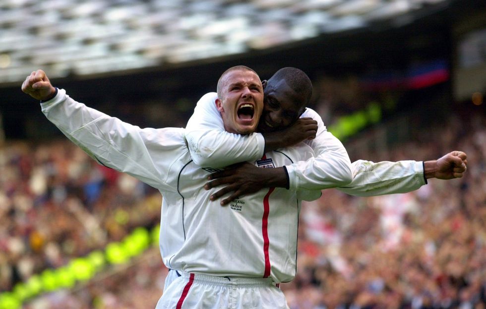 David Beckham scored one of England's most iconic goals against Greece in 2001