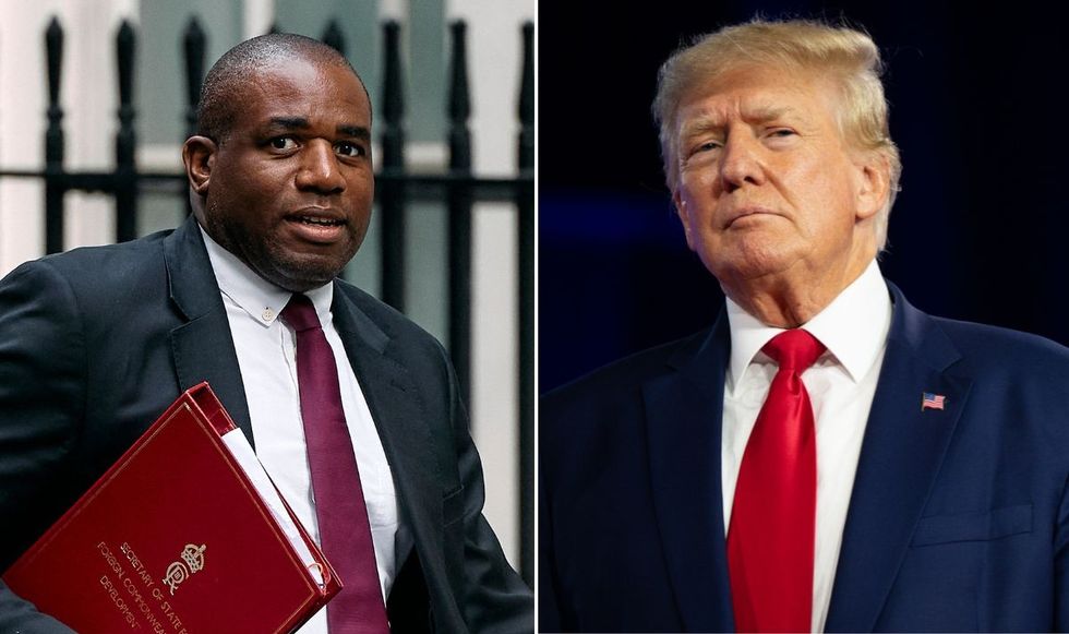 David Lammy and Donald Trump