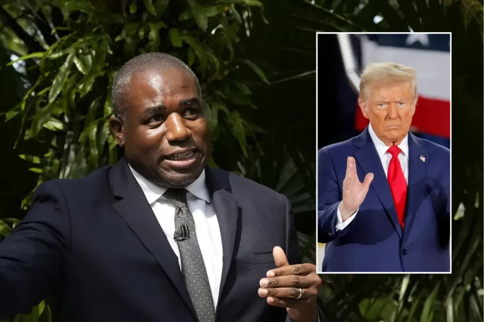 David Lammy and Donald Trump