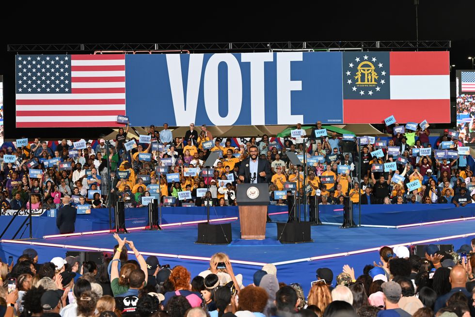 Democratic rally in Georgia