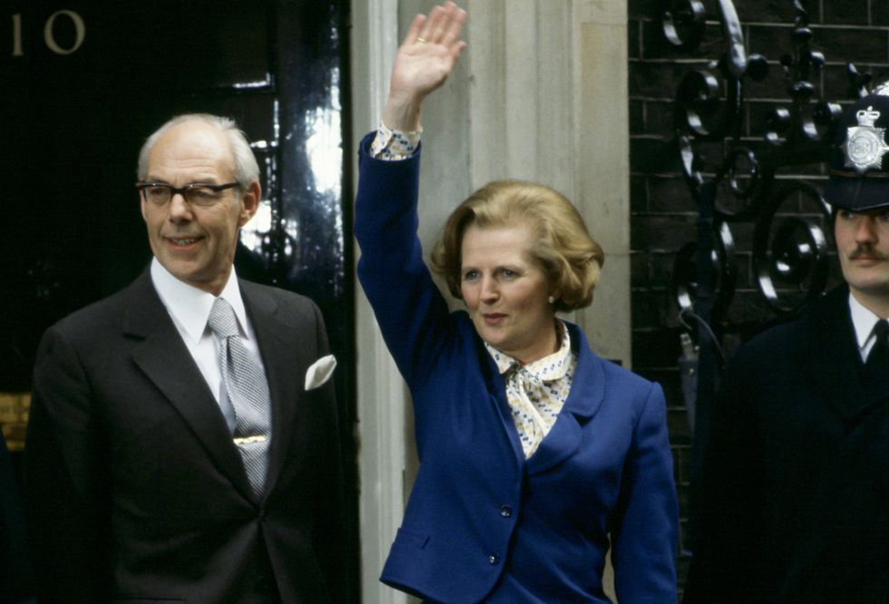 Denis Thatcher and Margaret Thatcher