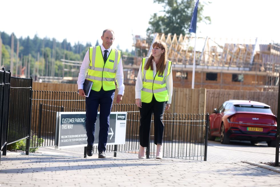 Deputy Prime Minister Angela Rayner and Steve MacPherson