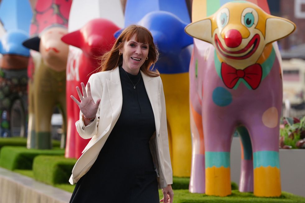 Deputy Prime Minister Angela Rayner appearing in Liverpoolu200b