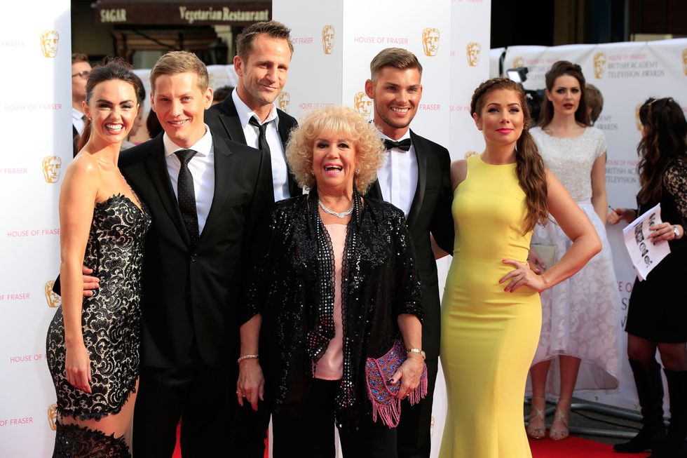 Diane Langton and fellow Hollyoaks stars