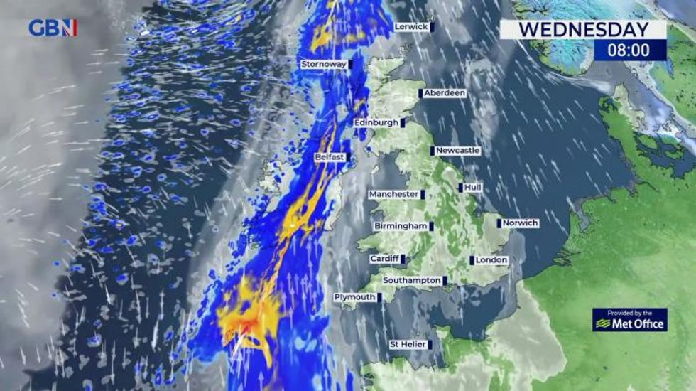 UK weather: Wet and windy in the west, drier in the east