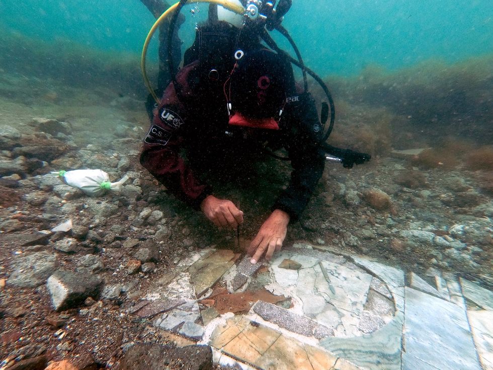 Diver underwater