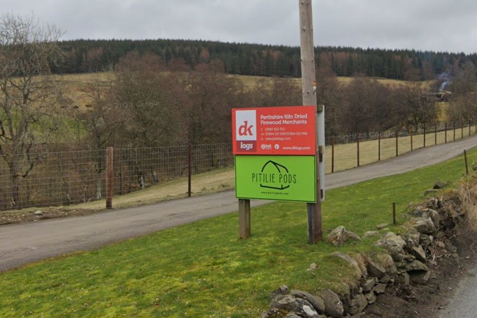 DK Logs sign in Perthshire