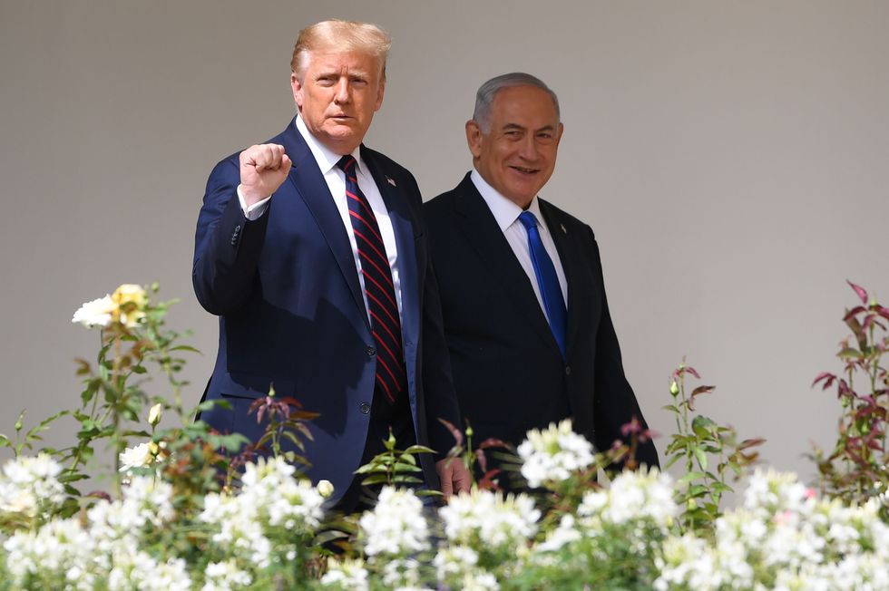 Donald Trump and Benjamin Netanyahu