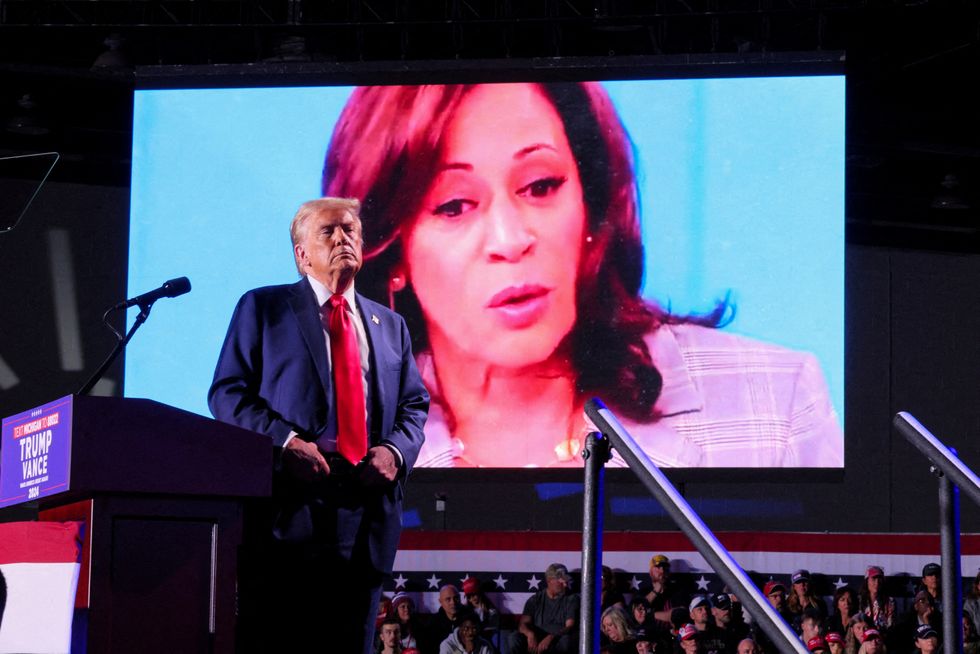 Donald Trump and Kamala Harris