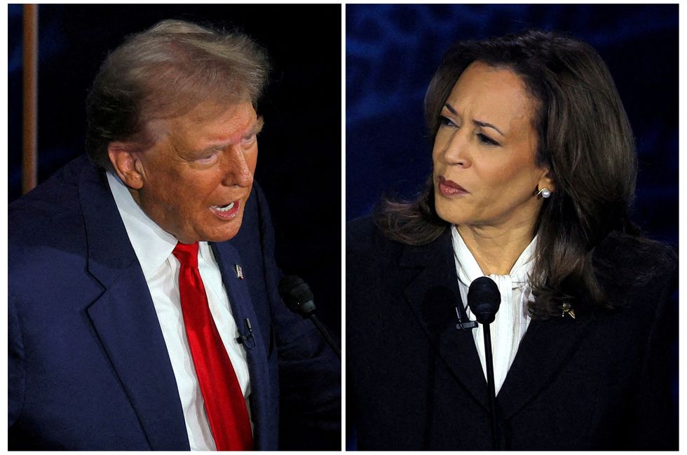 Donald Trump and Kamala Harris