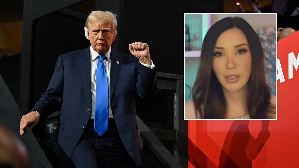 Donald Trump and Lauren Chen