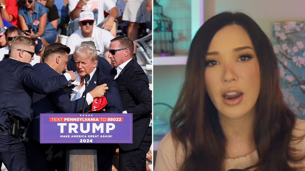 Donald Trump and Lauren Chen