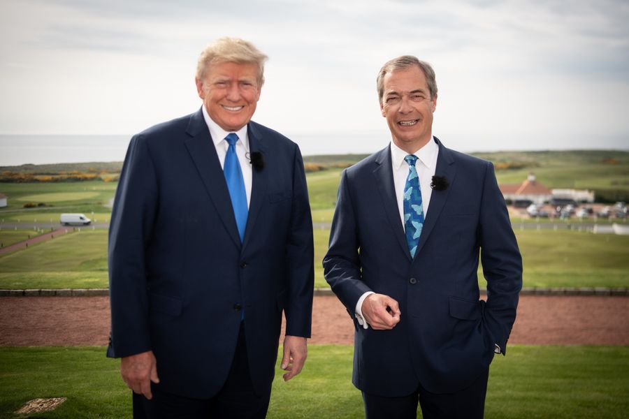 Donald Trump and Nigel Farage at Trump Turnberry