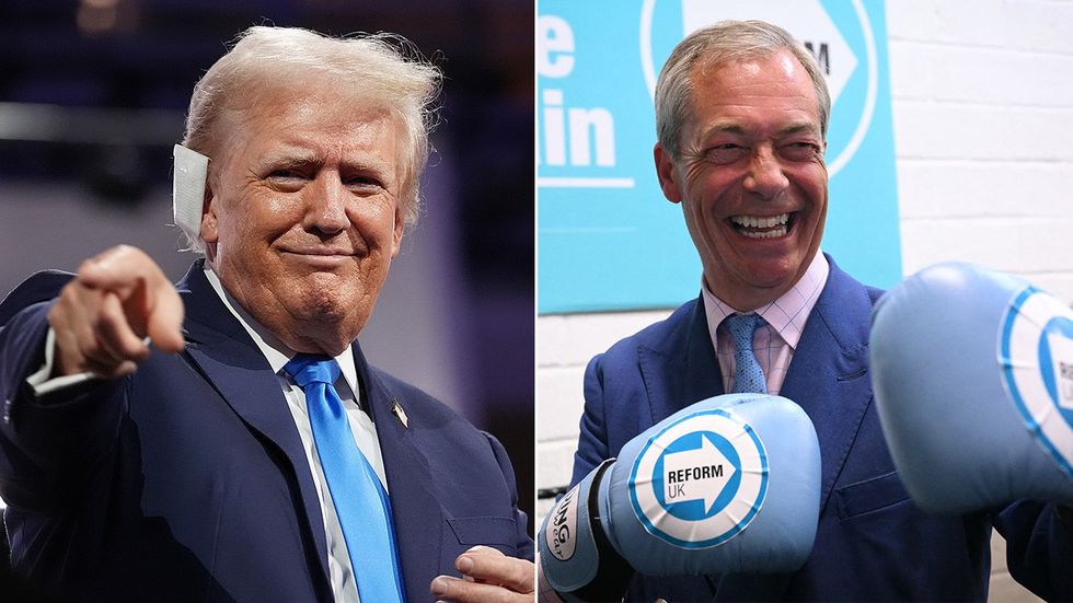 Donald Trump and Nigel Farage