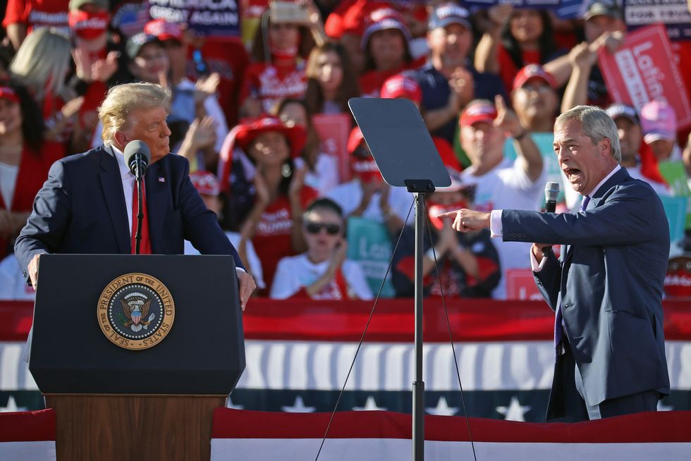 Donald Trump and Nigel Farage