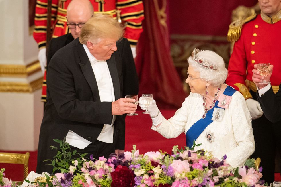 Donald Trump and Queen Elizabeth